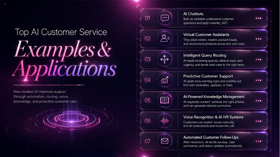 Top AI Customer Service Examples and Applications