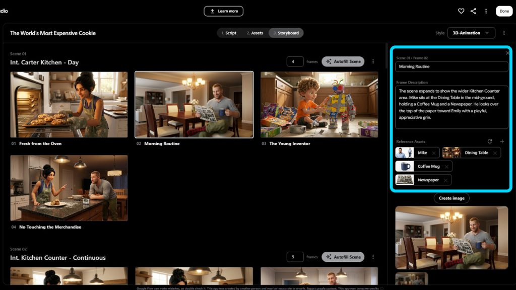Customizing Storyboard Panels