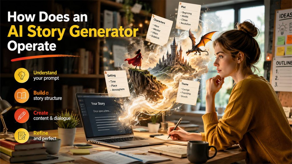 How Does an AI Story Generator Operate