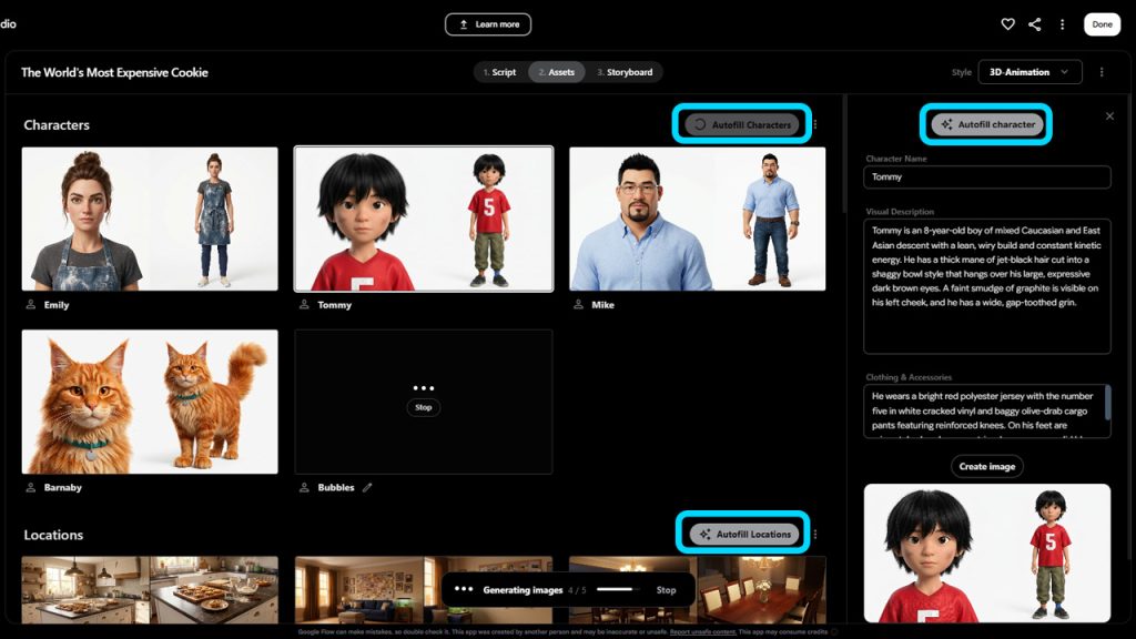 Using Autofill Details for Assets