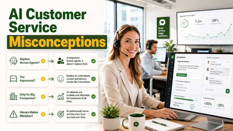 Common Misconceptions About AI in Customer Service 