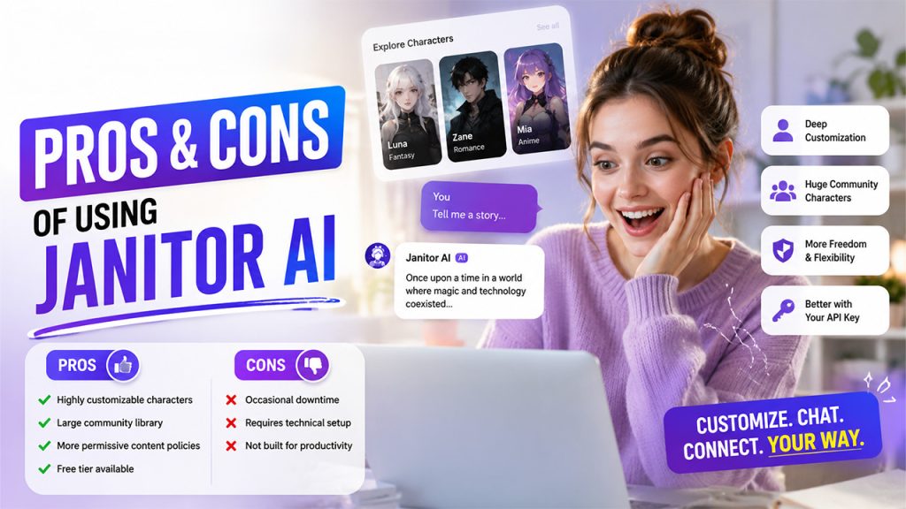 Pros and Cons of Using Janitor AI